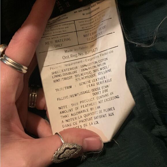 Vintage Black Label Eddie Bauer Goose down Jacket Medium - Picture 8 of 8